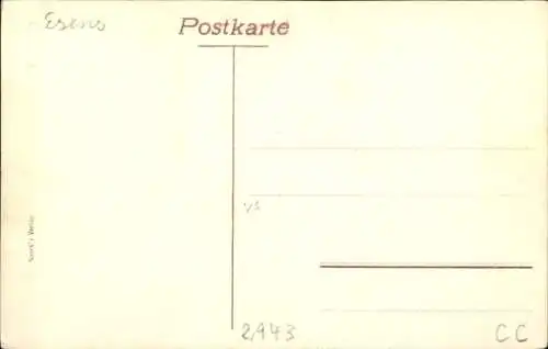 Ak Esens in Ostfriesland, Grabmal, Sibo Attena