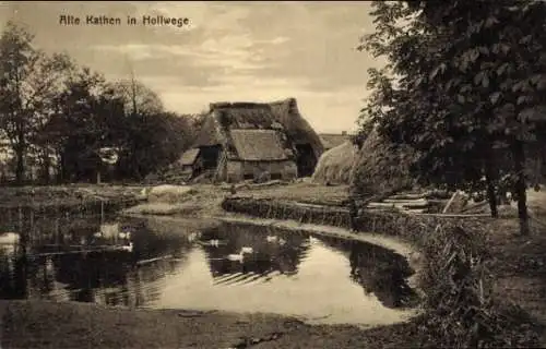 Ak Hollwege Westerstede im Kreis Ammerland, alte Kathen