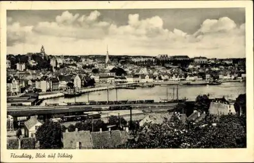 Ak Duburg Flensburg in Schleswig Holstein, Gesamtansicht