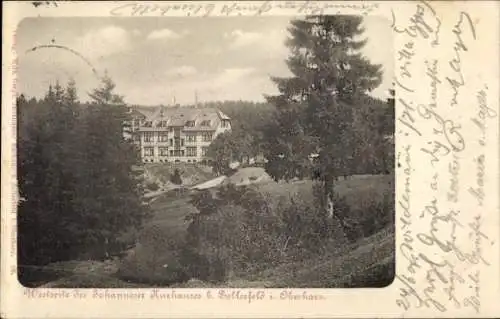 Ak Clausthal Zellerfeld im Oberharz, Johanneser Kurhaus, Westseite