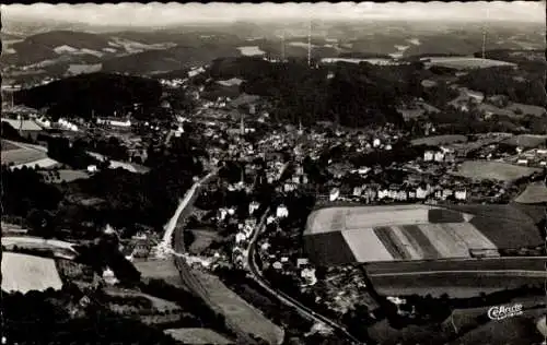 Ak Langenberg Velbert im Rheinland, Fliegeraufnahme, Hardtberg und Sender