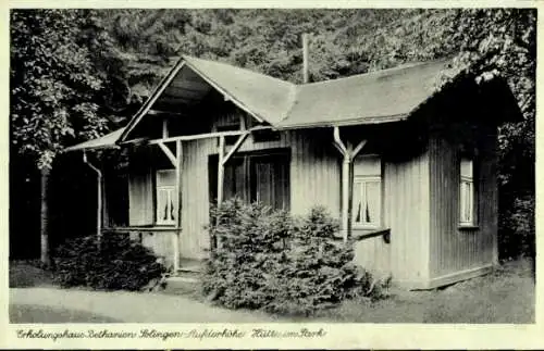 Ak Aufderhöhe Solingen, Erholungsheim Bethanien, Hütte im Park