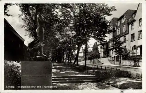 Ak Lennep Remscheid im Bergischen Land, Röntgendenkmal, Thüringsberg