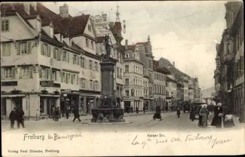 Ak Freiburg im Breisgau, Kaiserstraße