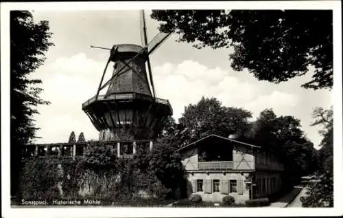 Ak Potsdam Sanssouci, Mühle