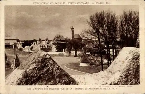 Ak Paris, Internationale Kolonialausstellung 1931, Avenue des Colonies