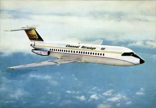 Ak Britisches Passagierflugzeug BAC 1-11, Channel Airways