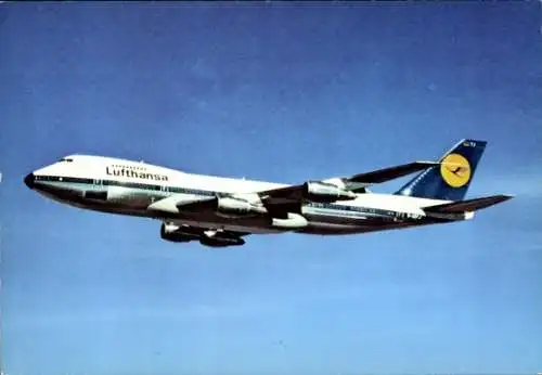 Ak Deutsches Passagierflugzeug, Boeing B 747D, Lufthansa