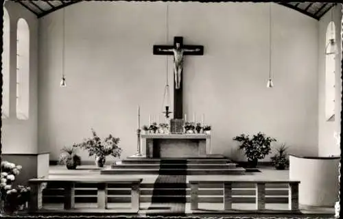 Ak Kirchhörde Dortmund im Ruhrgebiet, Katholische Kirche St Patroklus, Innenraum, Altar