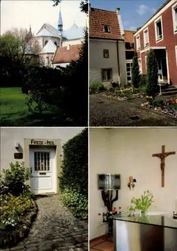 Ak Münster in Westfalen, Klarissenkonvent am Dom, Altar, Eingang, Kirche, Haus