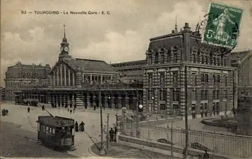 Ak Tourcoing Nord, La Nouvelle Gare