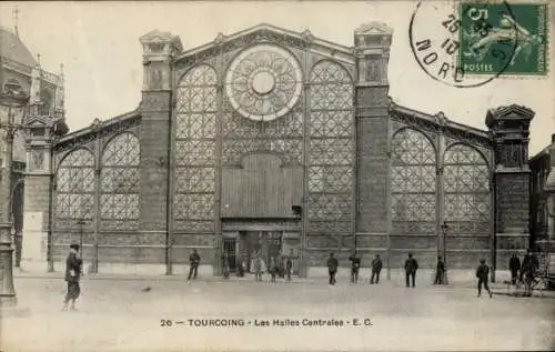 Ak Tourcoing Nord, Les Halles Centrales