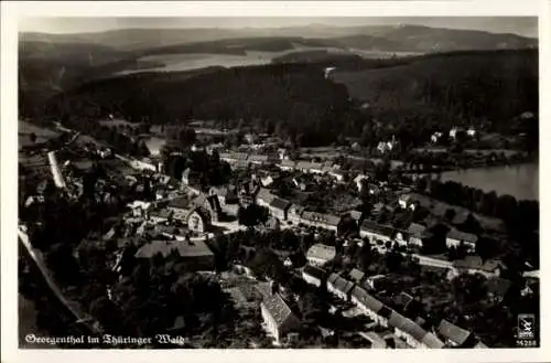 Ak Georgenthal in Thüringen, Klinke Fliegeraufnahme 14258