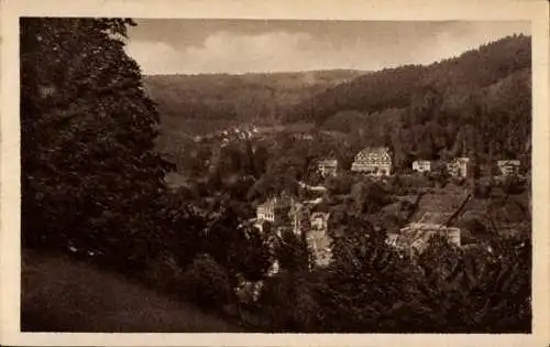 Ak Ruhla in Thüringen, Teilansicht, Berghotel Bellevue