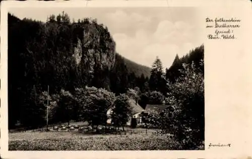 Ak Tambach Dietharz Thüringer Wald, Fels Falkenstein, Dietharzer Grund