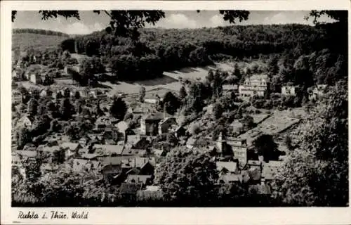 Ak Ruhla in Thüringen, Gesamtansicht, Trinitatiskirche