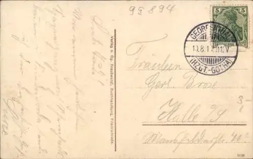 Ak Friedrichroda im Thüringer Wald, Totalansicht