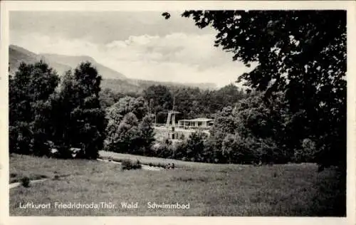 Ak Friedrichroda im Thüringer Wald, Schwimmbad