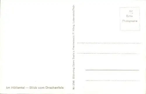 Ak Lichtenberg im Höllenthal, Blick auf den Ort, Wald, Blick vom Drachenfels