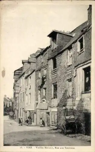 Ak Vire Calvados, Vieilles Maisons, Rue aux Teintures