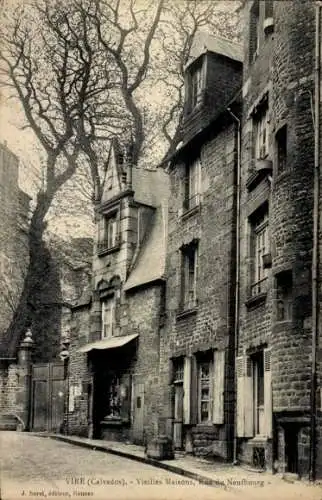 Ak Vire Calvados, Vieilles Maisons, Rue du Neufbourg