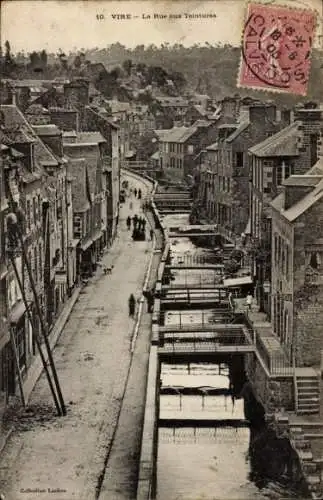 Ak Vire Calvados, Rue aux Teintures