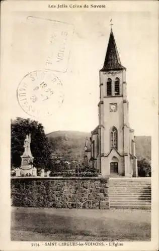 Ak St Cergues Haute Savoie, Kirche