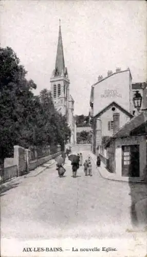 Ak Aix les Bains Savoie, la nouvelle Eglise