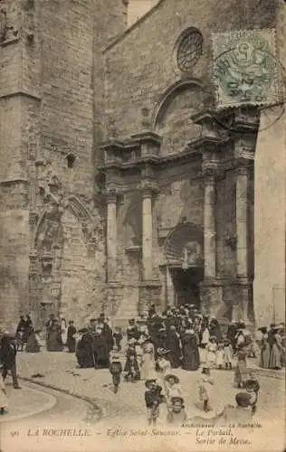 Ak La Rochelle Charente Maritime, Kirche St Sauveur