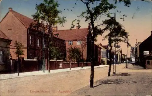 Ak Horst (Emscher) Gelsenkirchen im Ruhrgebiet, Essener Straße, Agnesstift