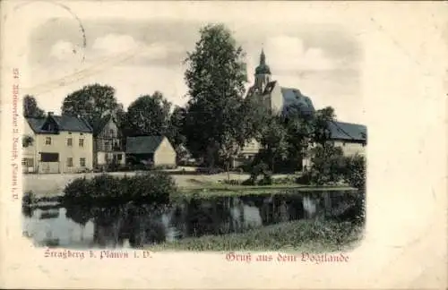 Ak Straßberg Plauen im Vogtland, Teilansicht