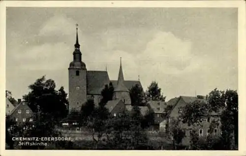 Ak Ebersdorf Chemnitz in Sachsen, Stiftskirche