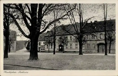 Ak Märkisch Buchholz Dahme Spreewald, Marktplatz, Rathaus