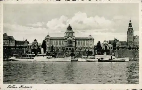 Ak Szczecin Stettin Pommern, Museum