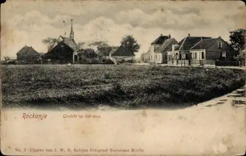 Ak Rockanje Südholland Niederlande, Blick auf das Dorf