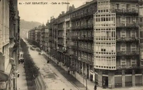 Ak Donostia San Sebastián Baskenland, Calle de Urbieta