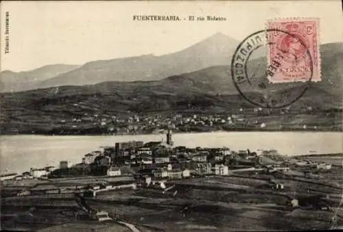 Ak Fuenterrabia Baskenland, Der Fluss Bidasoa