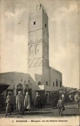 Ak Kairouan Tunesien, Moschee, Rue du General Saussier