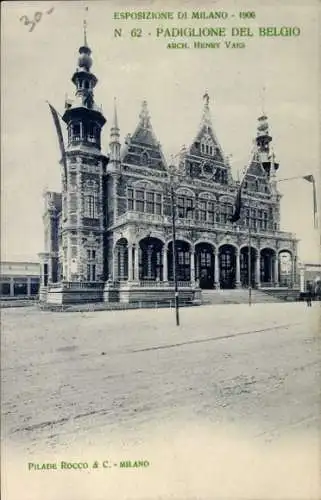 Ak Esposizione di Milano 1906, Padiglione del Belgio