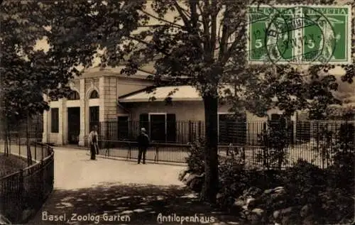 Ak Basel Stadt Schweiz, Zoologischer Garten, Antilopenhaus