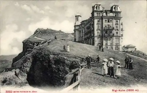 Ak Küssnacht Kt. Schwyz Schweiz, Rigi Kulm, Hotel