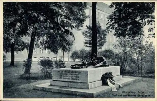 Ak Kaliningrad Königsberg Ostpreußen, Denkmal der Marine-Gefallenen