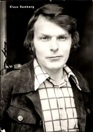 Ak Schauspieler Klaus Bamberg, Portrait, Autogramm