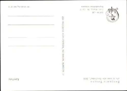 Ak Schauspieler Benjamin Besson, Portrait, Autogramm