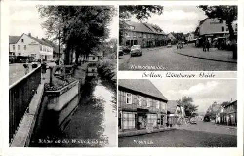 Ak Soltau Lüneburger Heide Niedersachsen, Walsroderstraße, Poststraße, Böhme