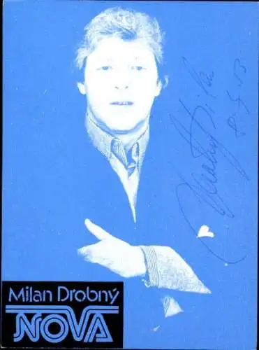 Ak Schauspieler Milan Drobny Nova, Portrait, Autogramm