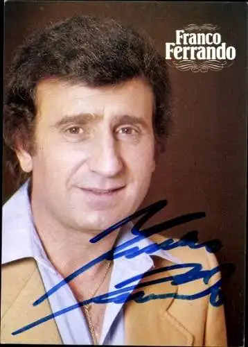 Ak Schauspieler Franco Ferrando, Portrait, Autogramm