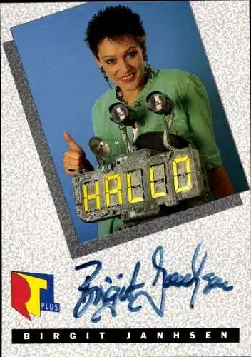 Ak Schauspielerin Birgit Janhsen, Portrait, Autogramm, RTL Plus