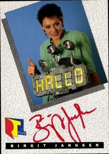 Ak Schauspielerin Birgit Janhsen, Portrait, Autogramm, RTL Plus