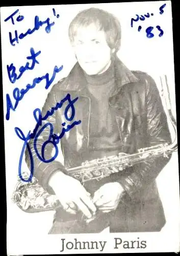 Ak Schauspieler Johnny Paris, Portrait, Autogramm